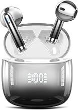 Wireless Earbuds Bluetooth 5.3 Headphones with 4 Mic HiFi Stereo Sound, Wireless Headphones with Dual LED Display Touch Control, 40H Playtime Bluetooth Earphones IP7 Waterproof, Black