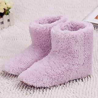USB Electric Heating Slippers,Foot Warmers - Heated Shoes and Feet Warmers for Men - Winter Shoes for Women, Heating Slippers, 1 Pair (Pink)