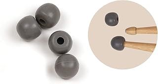 Vic FIrth - Universal Drumstick Practice Tips - 2 Pairs per Bag - Grey