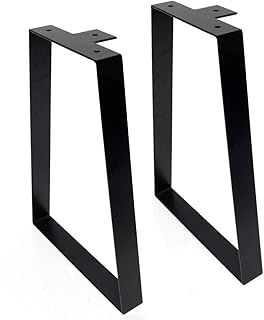 16 inch metal table legs, black metal trapezoidal furniture legs 40cm coffee table legs, DIY modern furniture legs