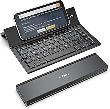 Geyes Foldable Bluetooth Keyboard,Portable Folding Wireless USB Rechargeable Keyboard for iOS,Android,Windows,Smartphone