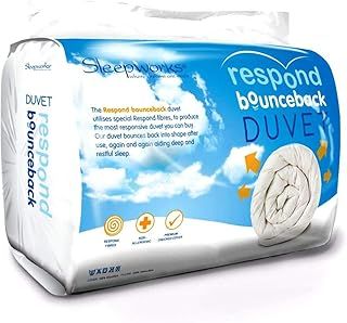 Sleepworks 16.5 Tog Extra Warm Cosy Respond Bounce Back King Bed Size Microfibre Heavy Winter Duvet Quilt, Embossed Soft Touch, Made In The UK (225cm x 220cm) By Littens