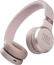 JBL Live 460 NC Wireless On-Ear Bluetooth Headphones with Active Noise-Cancelling Technology, Up to 50 Hours Battery Life, Rose Pink