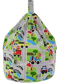Bean Lazy Cotton Transport Road Map Bean Bag Child Size