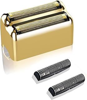 Electric Shaver Head, Shaver Replacement Foil & Cutter Bar Assembly Compatible with Babyliss Pro Foil Shaver, Compatible with BaByliss FXFS2G / FXFS2 Shaver, Gold