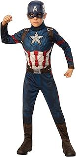 Rubie's Official Marvel Avengers Endgame Captain America Classic Childs Costume, Kids Superhero Fancy Dress
