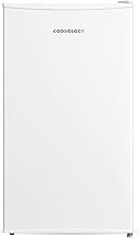 Cookology UCFR88WH Under Counter Freestanding Fridge in White - 93 Litre Capacity - Adjustable Temperature Control & Legs - Reversible Door