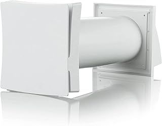 Condensation Damp Control Passive Wall Intake Vent Grille Kit with Filter 100mm (4 inch) Duct for Passive Fresh Air Anti Draught