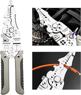 Oiieco 27-in-1 Multifunctional Wire Stripper Crimper Cable Cutter Pliers, Electrical Wire Stripper,Cable Stripper Tool,Electrician Tools,Wire Strippers Electrical,Electricians Pliers for Electricians