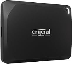 Crucial X10 Pro 2TB Portable External SSD, Up to 2100MB/s Read and 2000MB/s Write, External Solid State Drive, USB-C 3.2, PC and Mac, Dust and Water Resistance -CT2000X10PROSSD902