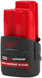 Milwaukee M12 HB2.5 2.5Ah 12V High Output Li-Ion Battery