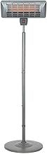 La Hacienda Grey Series Standing Heater - Quartz Element. IP24