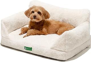 MEWOOFUN Cat Sofa Cat Bed for Indoor Cats, Kitten Bed Pet Sofa with Removable Washable Cover and Non-Slip Bottom for Small Dogs, 65x45cm White
