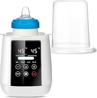 Baby Bottle Warmer, 6-in-1 Multi-Functional Bottle Warmer Fast Warming Baby Food Warmer High Temperature Bottle Steriliser, Precise Temperature Control for Breastmilk or Formula