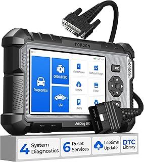 TOPDON OBD2 Code reader Scanner ArtiDiag500, Engine ABS SRS Transmission Car Diagnostic Tool for all cars, 6 Reset Services for Oil/SAS/TPMS/ETS/BMS/Brake, Wi-Fi Free Update