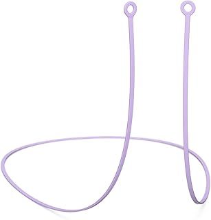 CURVD Earplug Lanyard, Soft Durable Flexible Premium Silicone Cord | Works with Most Earplugs with Removable Tips Compatible with CURVD Everyday, Loop Quiet/Engage/Experience, Vibes and More (Purple)