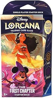 Ravensburger Disney Lorcana TCG Trading Cards Game for Adults and Kids Age 8 Years Up - Starter Set Amber & Amethyst - Deck Building