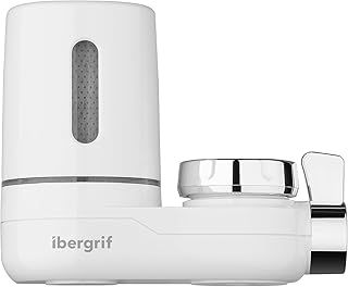 Ibergrif M91007 Water Faucet Filtration System, Tap Water Filter, Kitchen Purifier, Fits Standard Faucets (1 Filter Included)