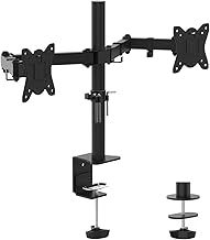 GRIFEMA Dual Monitor Arm for 13-32 inch Screens, Dual Monitor Stand for Desks Mount, Height Adjustable, Rotate 360° Tilt ±90° Swivel ±90° , VESA 75/100mm, MAX. 9KG, GB2001-2