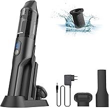 Handheld Vacuum, 12000pa Powerful Suction Wet & Dry Vacuum Cleaner 35min Run Time, Rechargeable Lightweight, Charging base hand held vacuum cordless for Car, Pet, Home, Office