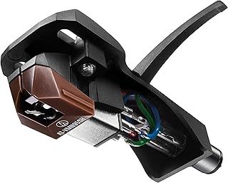 Audio Technica AT-VM95SH/H Headshell/Dual Moving Magnet Cartridge Combo Kit (Black/Brown)