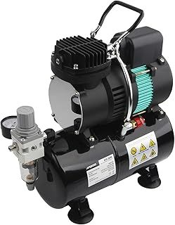 Airgoo Luxury Aibrush Compressor AG-326 with Two Cooling Fans, Regulator, Moisture Trap for Hobby, Food Decoration, Tattoo, Graphic and so on
