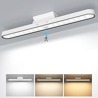 Under Cabinet Kitchen Lights, 6000K Dimmable Wireless Motion Sensor Wall Lights, USB-C 2500mAh Rechargeable Battery Operated LED Lights Indoor for Kitchen, Cupboard, Wardrobe, Stair and Mirror