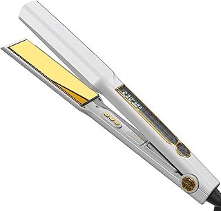 Thirtek Wide Hair Straightener for Women, 3D Ionic Ceramic Plates for Smooth Shiny Finish, 25s Fast Heat Up 80℃ to 230℃ with LCD Display (38mm-White)