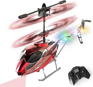 VATOS RC Helicopter for Boys, 2.4G Remote Control Helicopter with LED Light for Kids 12+ Years Old, Fixed Height, One-Key Take-Off, Indoor RC Planes Ideal Festival Gifts for Boys Adults