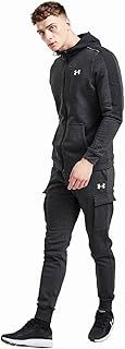 Under Armour Casual Men's Two-Piece Fleece Tracksuit with Full-Zip, Hooded Top & Jogger Bottoms for Gym, Sports - Soft & Warm (as8, alpha, s, regular, regular), Black