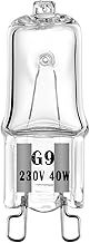 4 x G9 Eco Halogen Oven Bulbs 40W 230V for Oven and Microwave Oven Cooker Bulb Wax Melt 460 Lumen 300 Degree C Heat Tolerant Light Bulbs