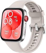 HUAWEI WATCH FIT 3 Smartwatch for men women, iOS & Android, Up to 10 Days Battery Life, Bluetooth Calls, GPS Smartwatch, Aluminum Case, AMOLED Display, Health&Fitness Tracker, White strap
