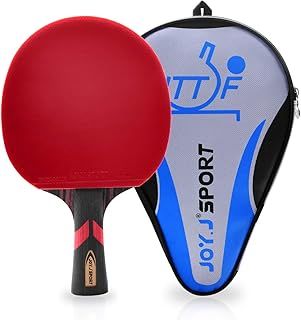 JOYJ Professional Table Tennis Paddle with Case, ITTF Approved Ping Pong Racket, Perfect for Intermediate