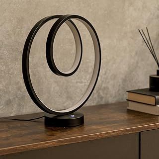 Matt Black Loop Table Lamp with Integrated LED Touch Button | Table Lamps, Home Décor & Improvement Essential