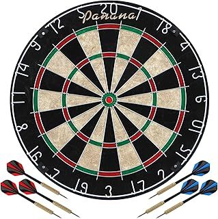 Dartbaord Steel Dart Board Dartbard Set with 6pcs Professional Steel Tip Darts