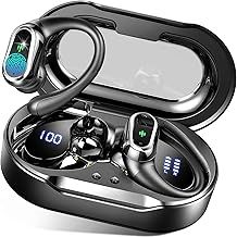 Wireless Earbuds, Bluetooth 5.4 Headphones Sport with 4 ENC Noise Cancelling Mic, 50H Wireless Headphones with Earhooks HiFi Stereo Deep Bass, IP7 Waterproof Bluetooth Earphones for Sport/Gym/Running