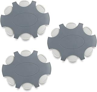 18 Pieces ProWax Wax Guards for Hearing aids Suitable for Oticon and Bernafon Speakers, 3X Dispenser disks with 6 Tools and 6 Filters, Gray