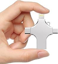 Wayzu® 32GB (4-in-1) USB Flash Drive,Multi-Device Compatibility (Ip,Type C,Adroid,USB A),Thumb Drive for Smartphone,Laptop,Tablet,Portable Storage,Easy & Fast Data Transfer, i-phone,i-pad,ios,Android