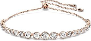 Swarovski Emily Bracelet, White Round Cut Crystals in a Rose Gold Tone Plated Setting, from the Emily Collection