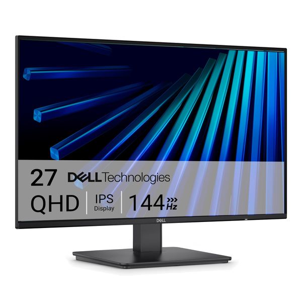 Dell 27 Monitor - SE2726D, QHD (2560x1440), 144Hz, IPS, 1ms MPRT, AMD FreeSync, 99% sRGB, VESA (100x100mm), DisplayPort, HDMI, 3 Year Warranty, Black