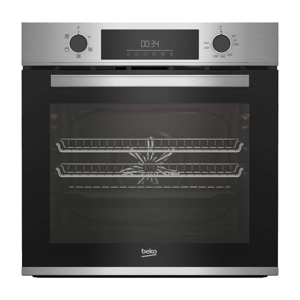 Beko AeroPerfect Fan Electric Single Oven with Steam Cleaning - Stainless Steel