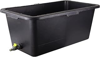 Bortaberg Bathtub With Drain Valve for Dogs and Cats,Pet Paddling Pool with a Tap,Plastic Dog Pool, 4 sizes (90L; 78x48x31[cm])