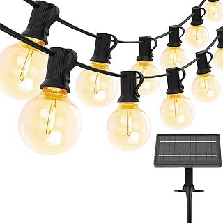 100FT Outdoor Garden String Lights, Yuucio 30X1W LED Bulbs Festoon Lights Mains Powered,Weatherproof Indoor/Outdoor Patio String Lights for Backyard,Party,Wedding,Terrace Warm White (‎CMC-O30XA)