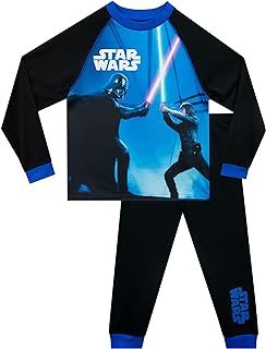 Star Wars Pyjamas | Luke Skywalker vs Darth Vader Boys Pyjamas | Boys' Pyjama Sets | Black | Ages 3 To 13 Years
