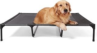 ANWA Elevated Dog Bed Large Size, Raised Dog Bed Outdoor Use, Portable Dog Cot Large Dogs
