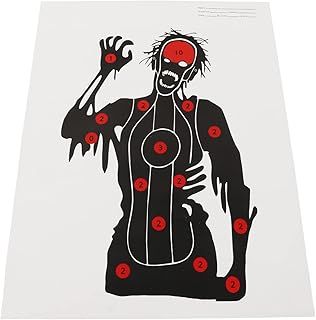 10Pcs Shooting Targets Paper, Archery Paper Targets Bow Arrow Hunting Accessories for Archery Enthusiasts Beginner 45x32cm