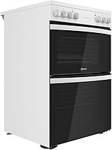 Indesit Click&Clean Electric Double Cooker - White - 60cm - A | A Rated - ID67V9KMW/UK