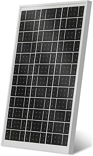 ECO-WORTHY 25 Watt 12 Volt Monocrystalline Solar Panel IP65 Waterproof Solar Module Off Grid Battery Charging for Car Van Boat Camping Travel