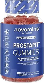 Novomins Prostafit - Prostate Gummies - High Strength Nettle Leaf Supplement for Men - Prostate Support & Urinary Health - with Pumpkin Seed & Zinc - Vegan Men's Health Supplement
