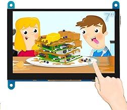 ELECROW 7-Inch Touchscreen Monitor, 1024X600 Resolution, Compatible with Raspberry Pi 5/4, Windows PC, Jetson Nano, BB Black